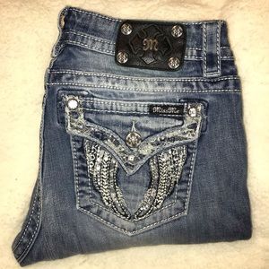 Miss Me Bootcut Jeans | Size 29 | Blinged Pockets